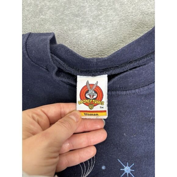 Vintage 1999 Looney Tunes Tweety Pullover Sweatshirt Women's Size 1X Blue - Picture 5 of 10